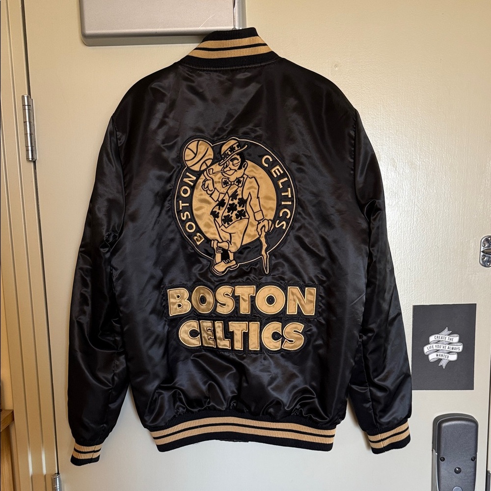 Boston Celtics Starter Jacket Rakuten Special 75th NBA Ann. Black Label Size S